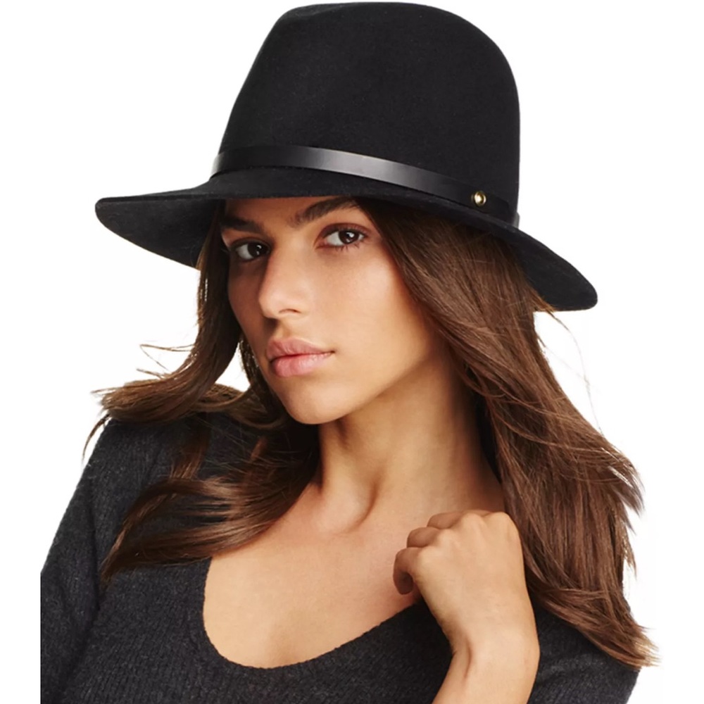 Rag & Bone Black fedora hat
